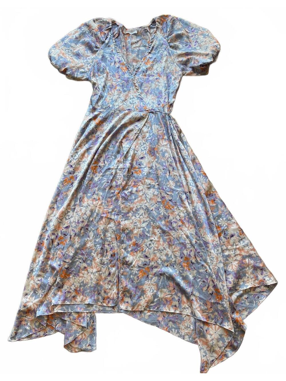 Ethereal Cottagecore Dream ASTR the Label Floral Wrap Dress Size S